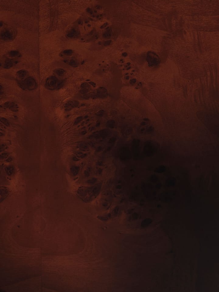 Mesa de centro Burl storage 70x70 cm, Dark stained burl Ferm Living