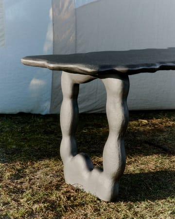 Mesa de centro Dal Piece 100x50x47 cm - Aluminio negro - Ferm Living