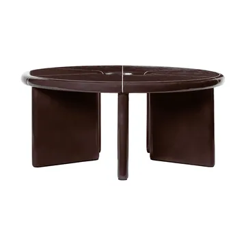 Mesa de centro Deya  Ø80x32 cm - Chestnut brown - Ferm Living