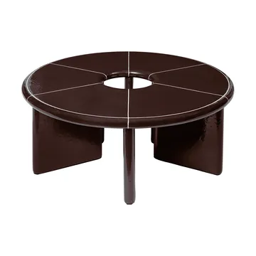 Mesa de centro Deya  Ø80x32 cm - Chestnut brown - Ferm Living