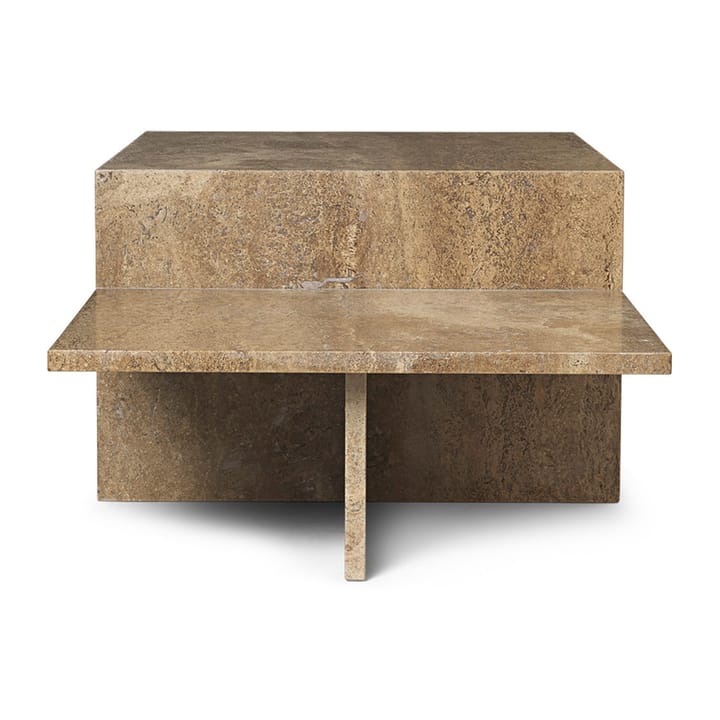 Mesa de centro Distinct - Dark Brown Travertine - ferm LIVING