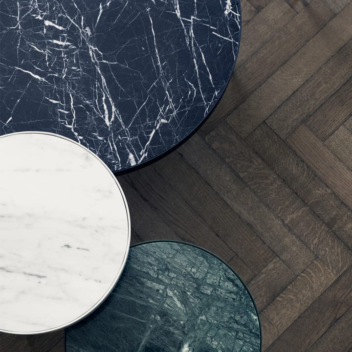 Mesa de centro Marble Table, Mármol negro, large, base negra Ferm Living
