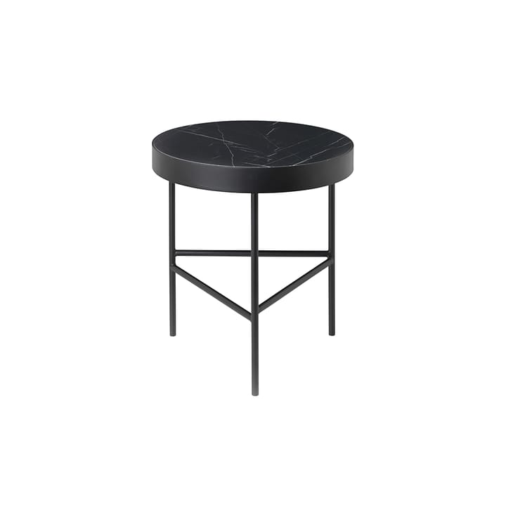 Mesa de centro Marble Table - Mármol negro, medium, base negra - Ferm LIVING