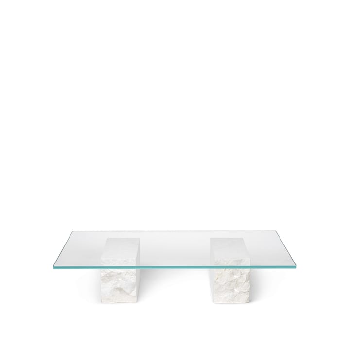 Mesa de centro Mineral - Vidrio, base de mármol - Ferm Living