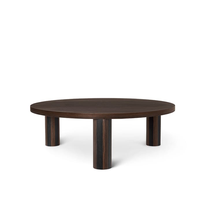 Mesa de centro Post - Oak smoked, large, lines - Ferm Living