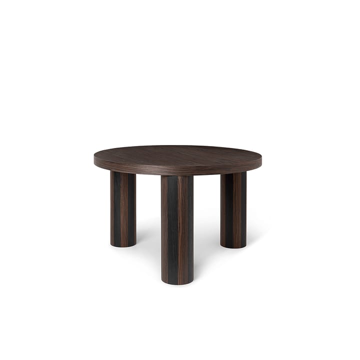 Mesa de centro Post - Oak smoked, small, lines - Ferm Living