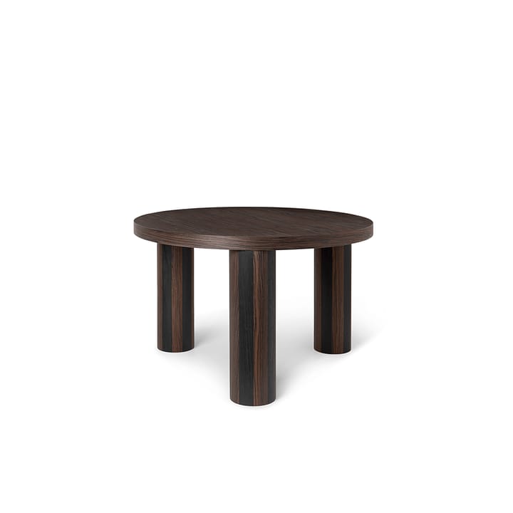 Mesa de centro Post - Oak smoked, small, lines - Ferm LIVING