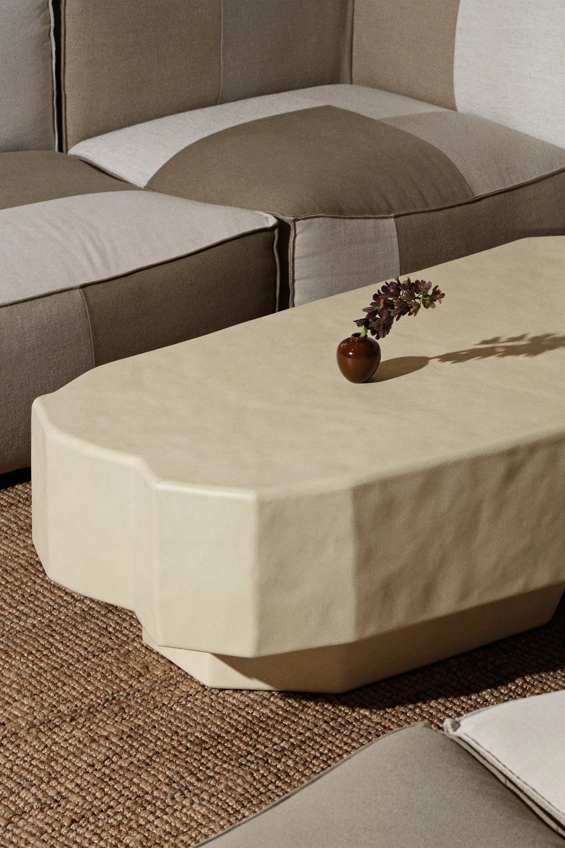 Mesa de centro Staffa de 163,5x82,4 cm, Ivory Ferm Living