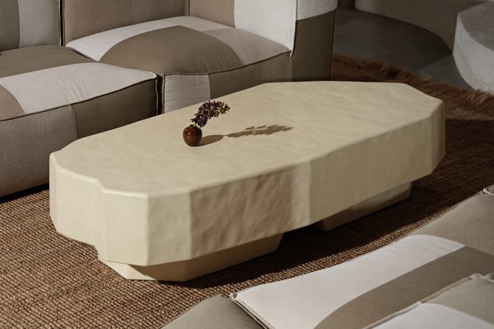 Mesa de centro Staffa de 163,5x82,4 cm - Ivory - ferm LIVING