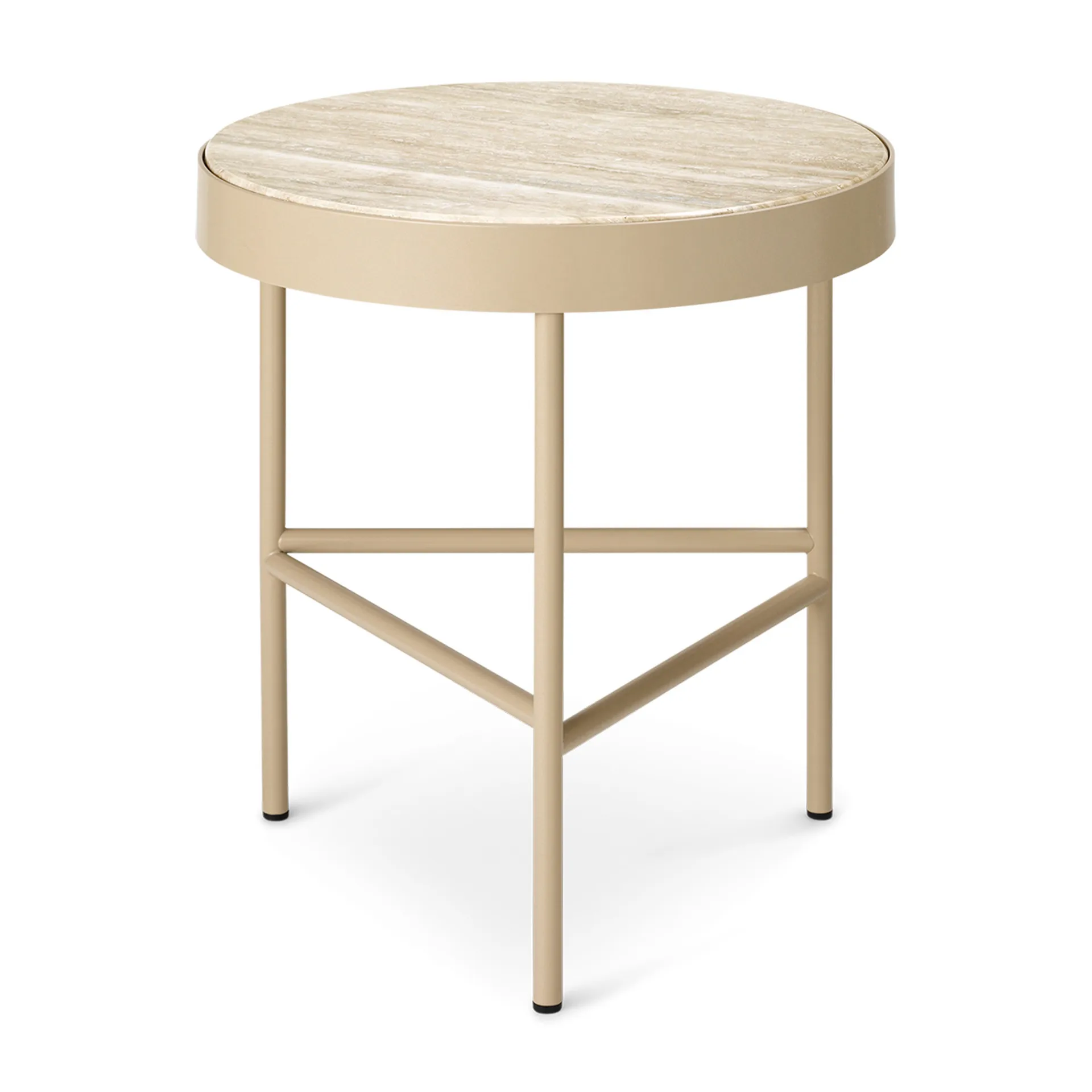 Mesa de centro Travertine Ø40 cm, Cashmere Ferm Living
