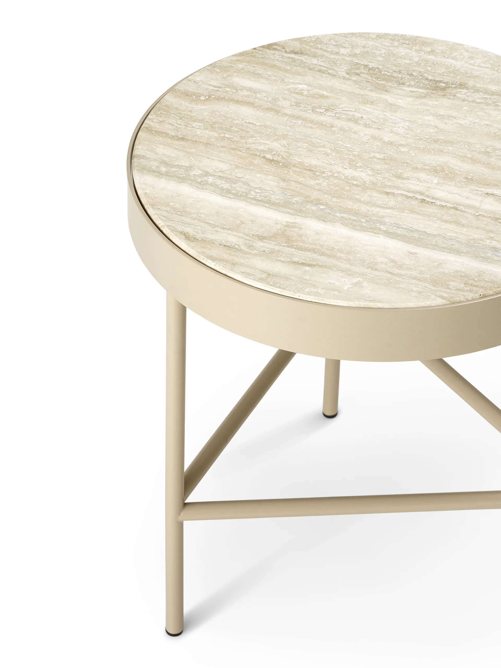 Mesa de centro Travertine Ø40 cm, Cashmere Ferm Living