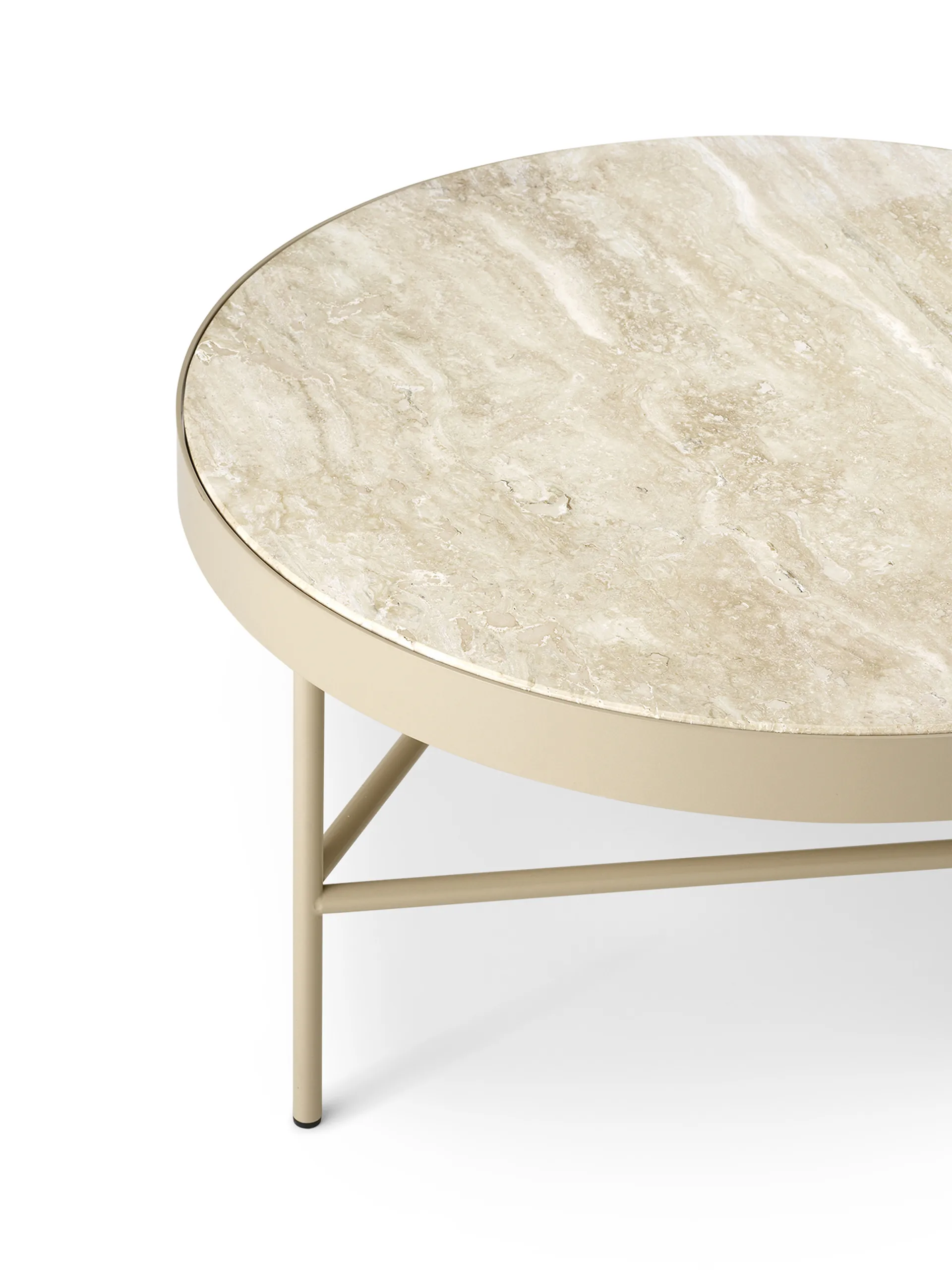 Mesa de centro Travertine Ø70,5 cm, Cashmere Ferm Living