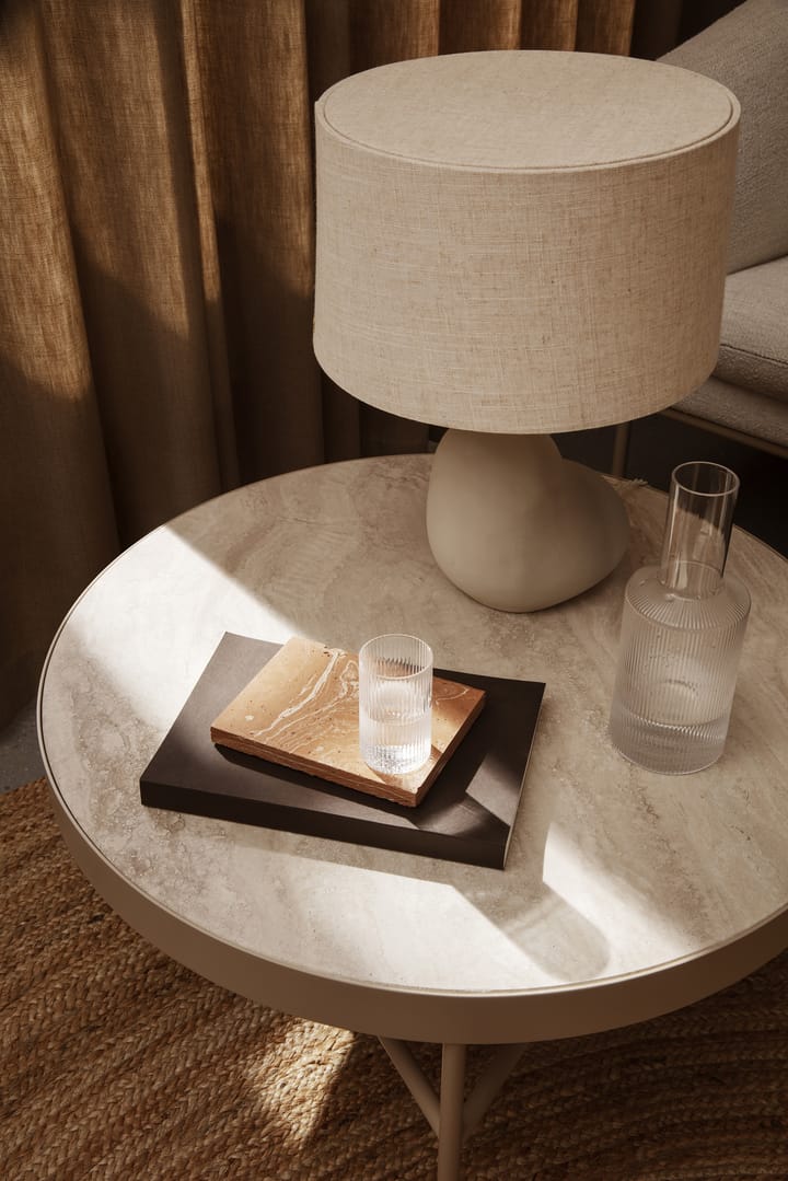 Mesa de centro Travertine Ø70,5 cm, Cashmere Ferm Living