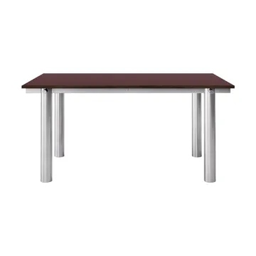 Mesa de comedor Atura - Brushed stainless steel-burgundy, 90x160 cm - Ferm Living