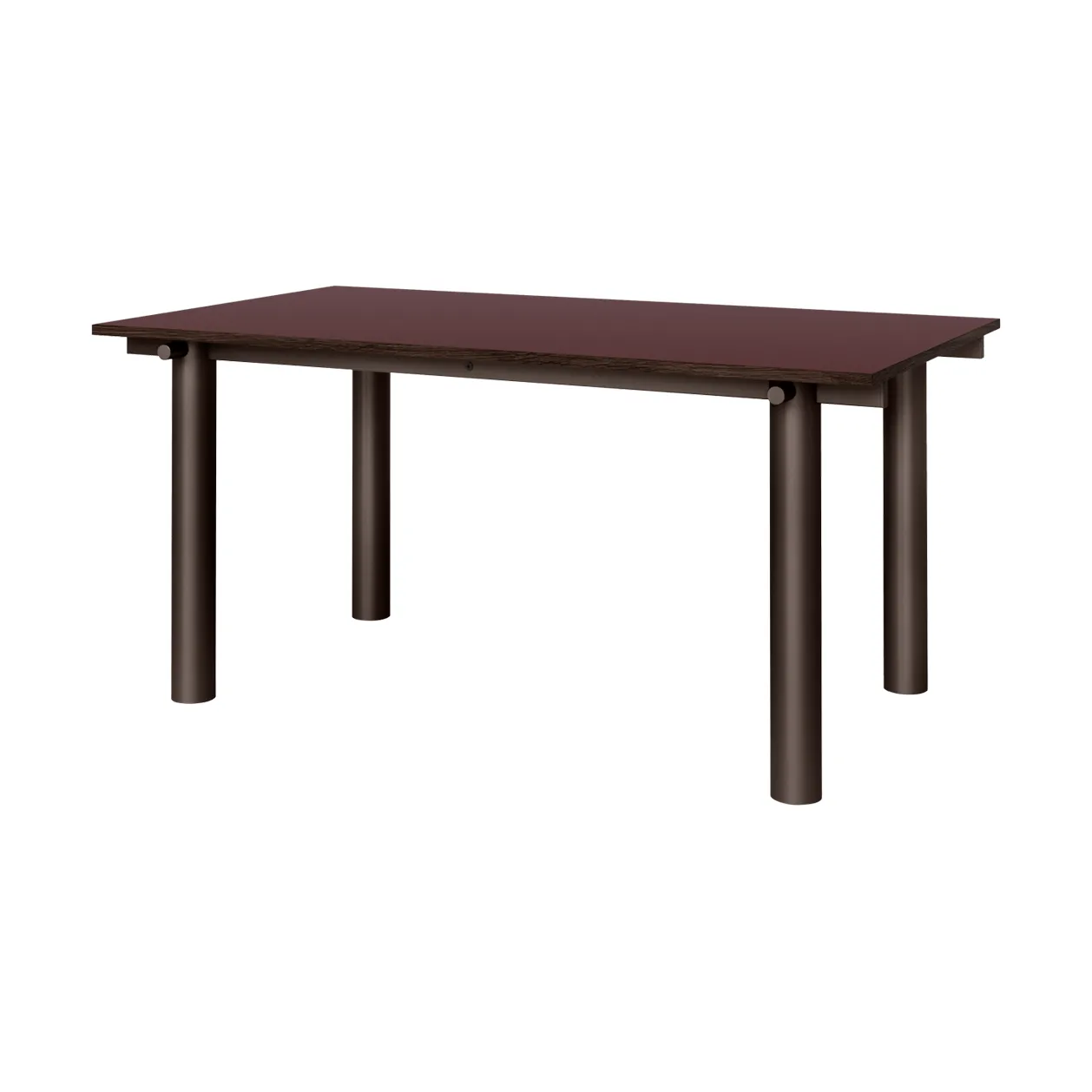 Mesa de comedor Atura, Dark chocolate-burgundy, 90x160 cm Ferm Living