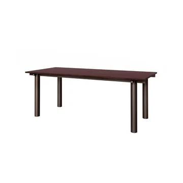 Mesa de comedor Atura - Dark chocolate-burgundy, 90x200 cm - Ferm Living
