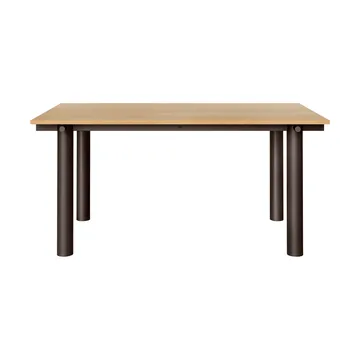 Mesa de comedor Atura - Dark chocolate-chapado de roble, 90x160 cm - Ferm Living
