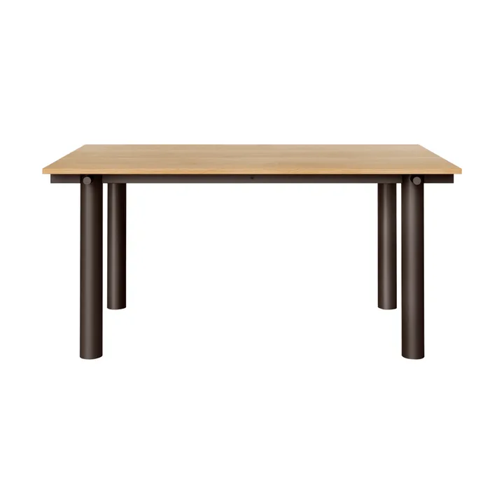 Mesa de comedor Atura - Dark chocolate-chapado de roble, 90x160 cm - Ferm Living