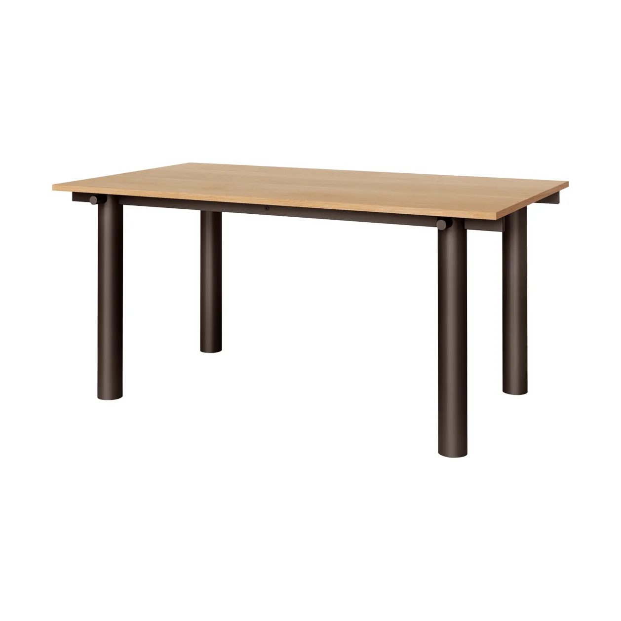 Mesa de comedor Atura, Dark chocolate-chapado de roble, 90x160 cm Ferm Living