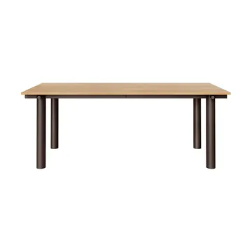 Mesa de comedor Atura - Dark chocolate-chapado en roble, 90x200 cm - Ferm Living