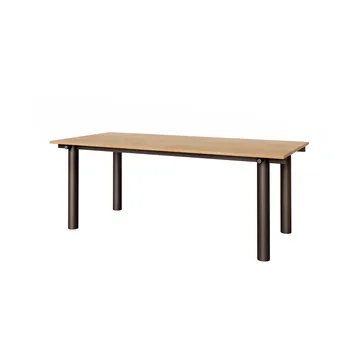 Mesa de comedor Atura - Dark chocolate-chapado en roble, 90x200 cm - Ferm Living