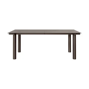 Mesa de comedor Atura - Dark chocolate-dark tinted glass, 90x200 cm - Ferm Living