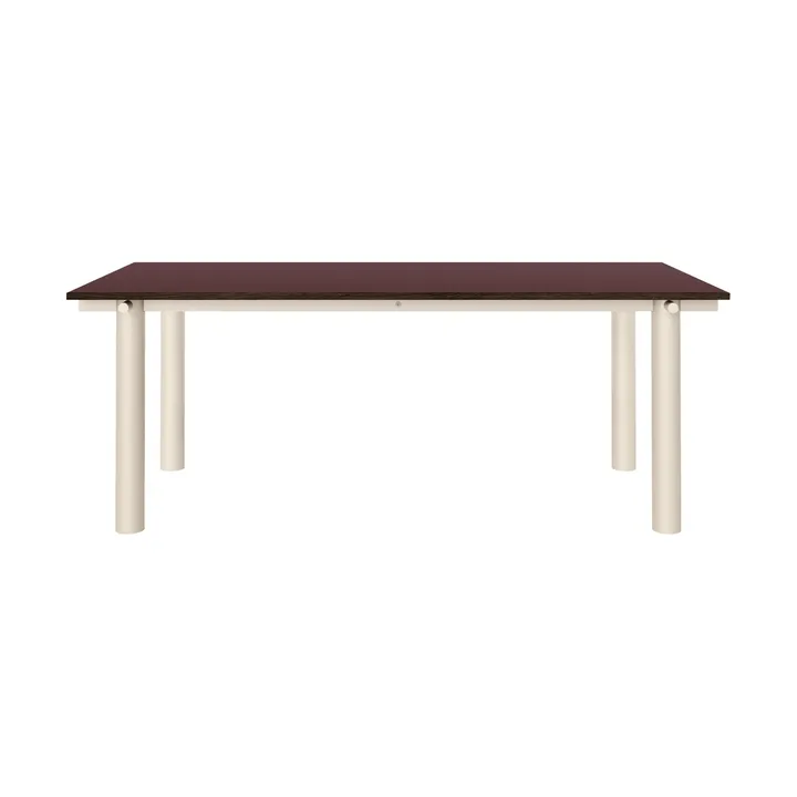 Mesa de comedor Atura - Light cashmere-burgundy, 90x200 cm - Ferm Living