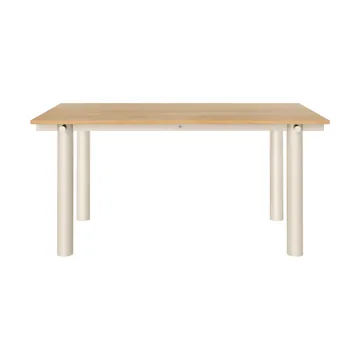Mesa de comedor Atura - Light cashmere-chapado de roble, 90x160 cm - Ferm Living