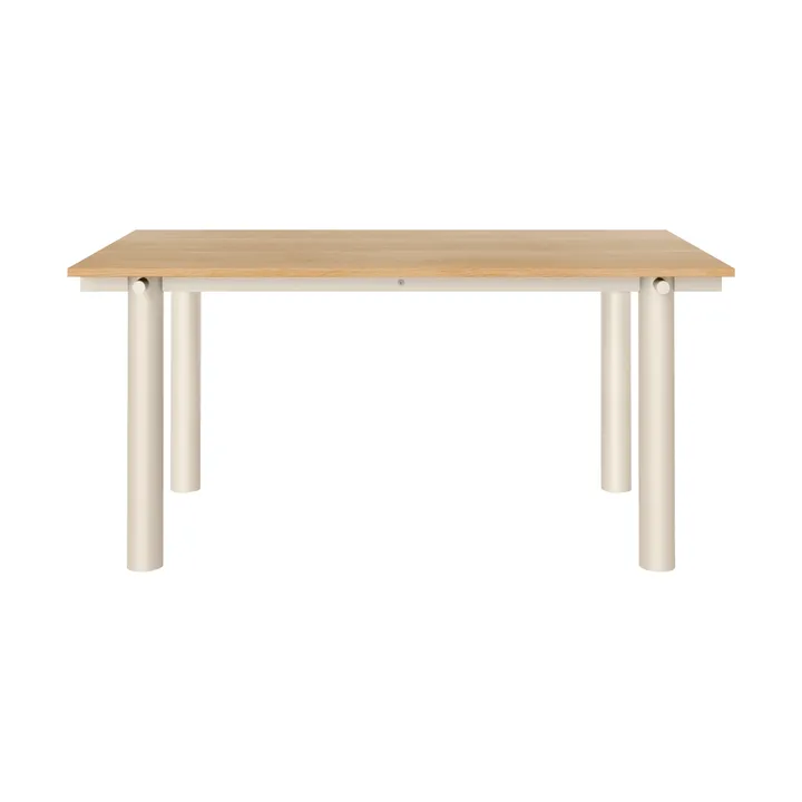Mesa de comedor Atura - Light cashmere-chapado de roble, 90x160 cm - Ferm Living
