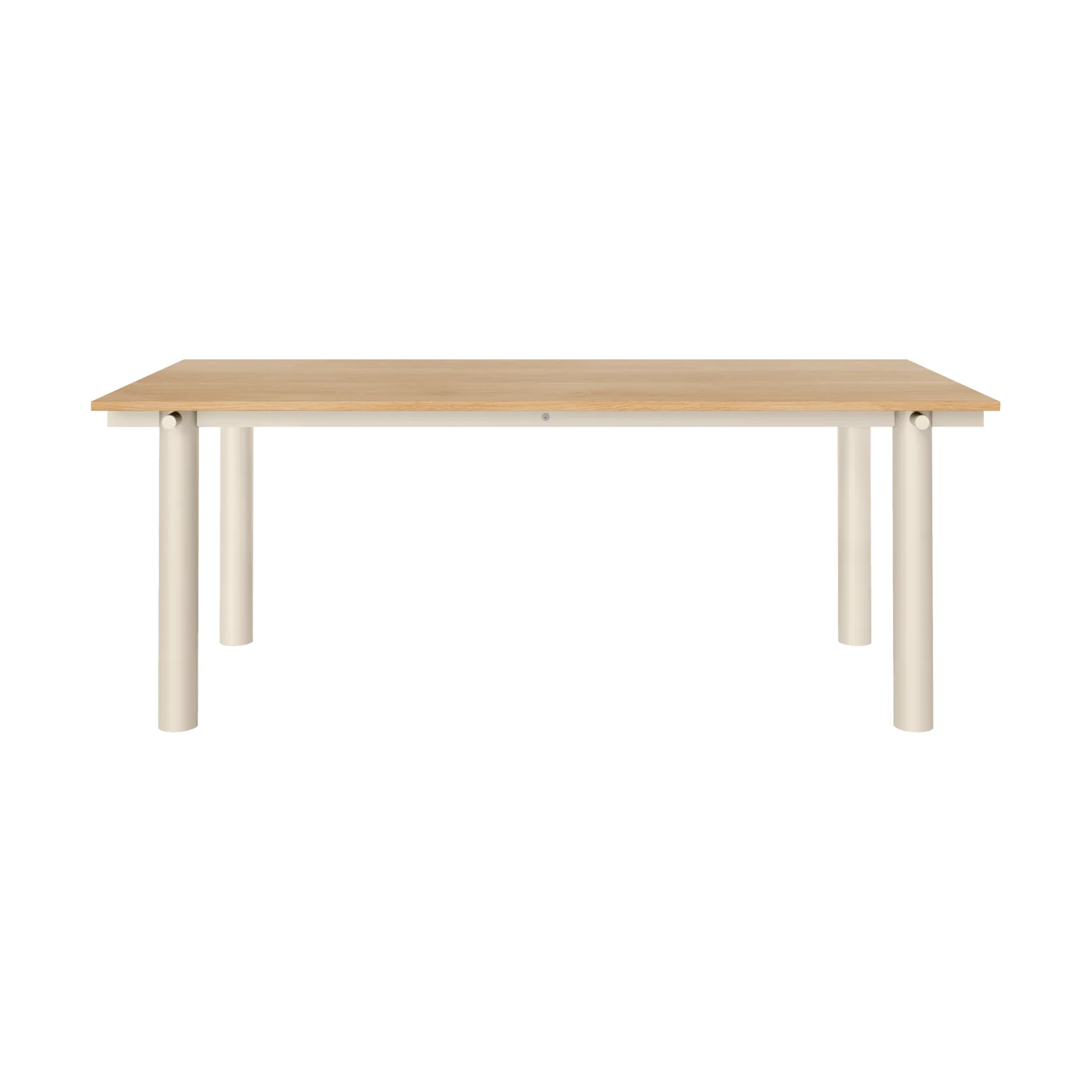 Mesa de comedor Atura, Light cashmere-chapado de roble, 90x200 cm Ferm Living