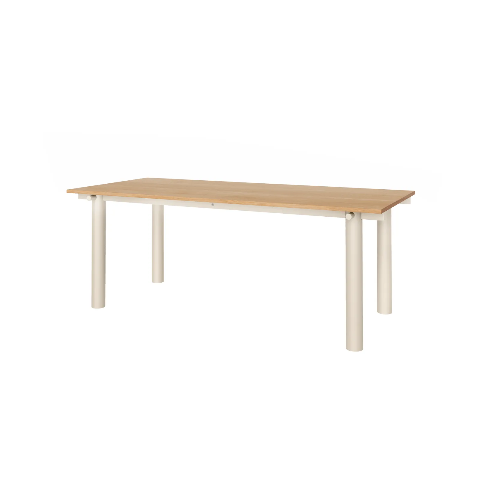 Mesa de comedor Atura, Light cashmere-chapado de roble, 90x200 cm Ferm Living