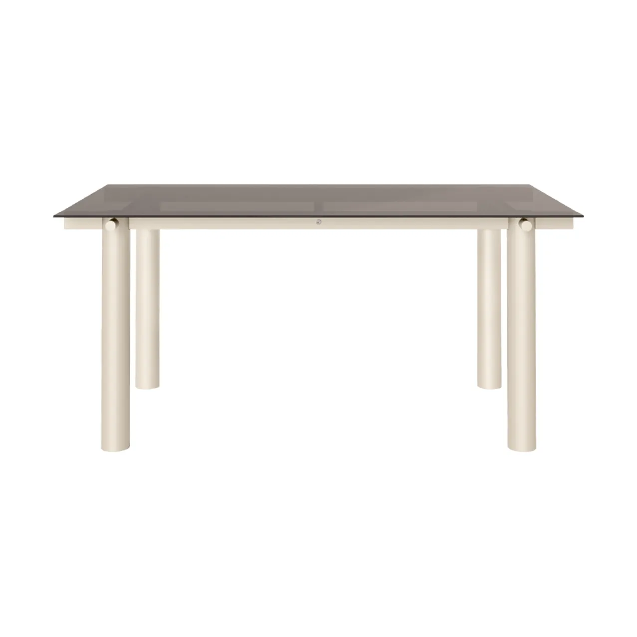 Mesa de comedor Atura, Light cashmere-dark tinted glass, 90x160 cm Ferm Living