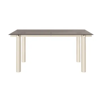 Mesa de comedor Atura - Light cashmere-dark tinted glass, 90x160 cm - Ferm Living