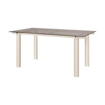 Mesa de comedor Atura - Light cashmere-dark tinted glass, 90x160 cm - Ferm Living