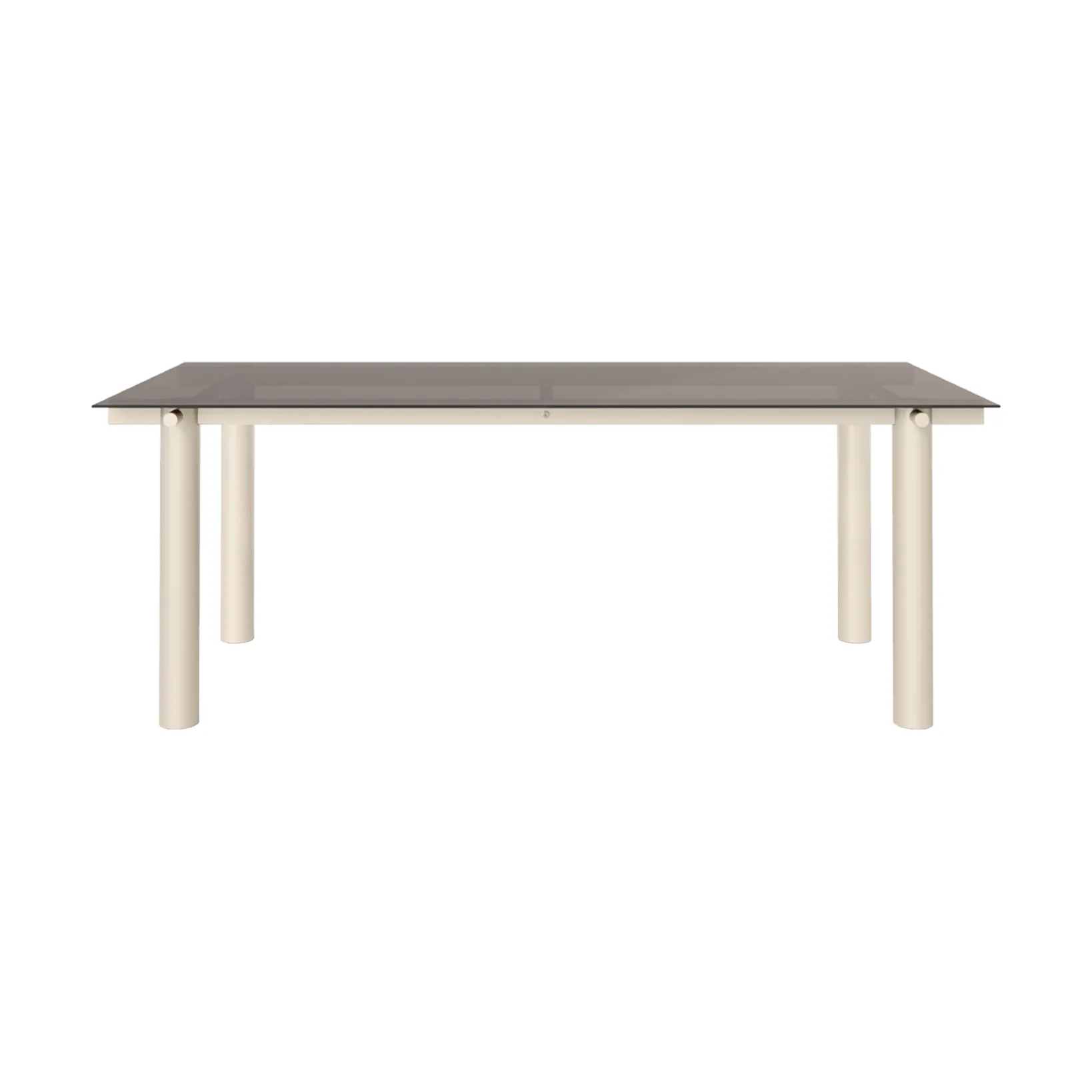 Mesa de comedor Atura, Light cashmere-dark tinted glass, 90x200 cm Ferm Living
