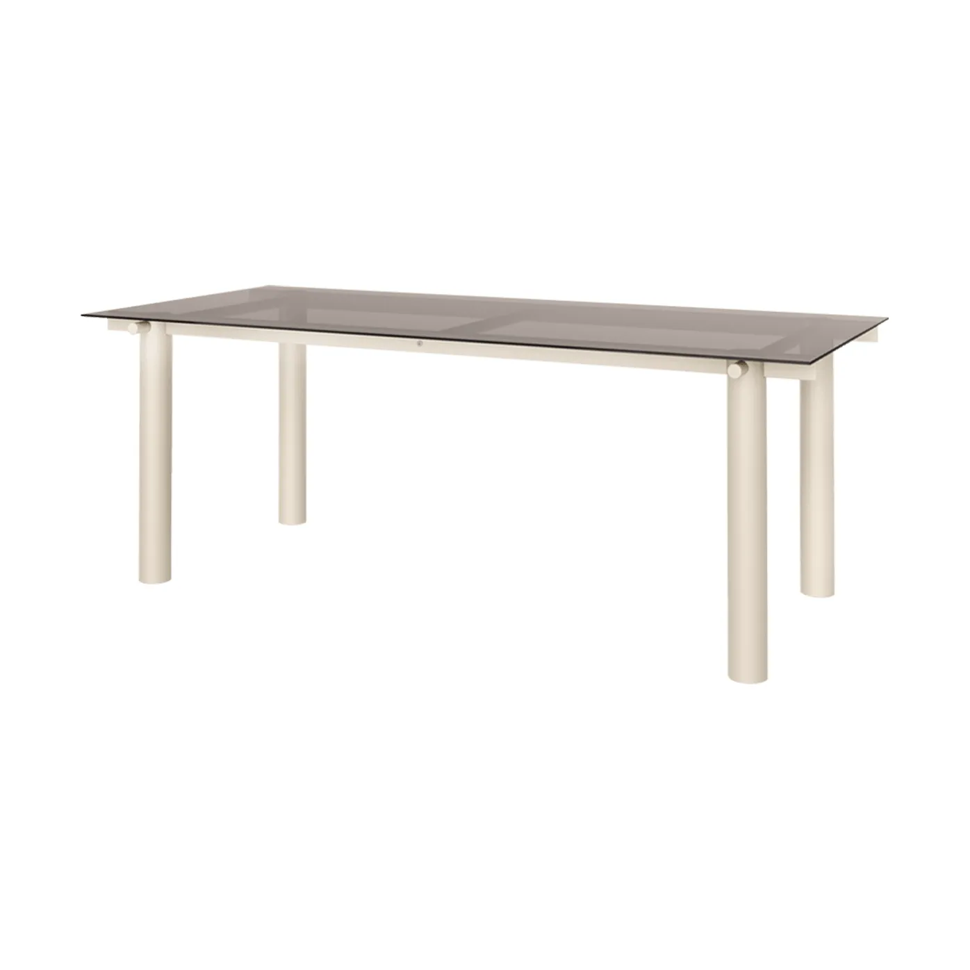 Mesa de comedor Atura, Light cashmere-dark tinted glass, 90x200 cm Ferm Living