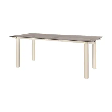 Mesa de comedor Atura - Light cashmere-dark tinted glass, 90x200 cm - Ferm Living