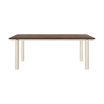 Mesa de comedor Atura - Light cashmere-roble teñido oscuro, 90x200 cm - Ferm Living