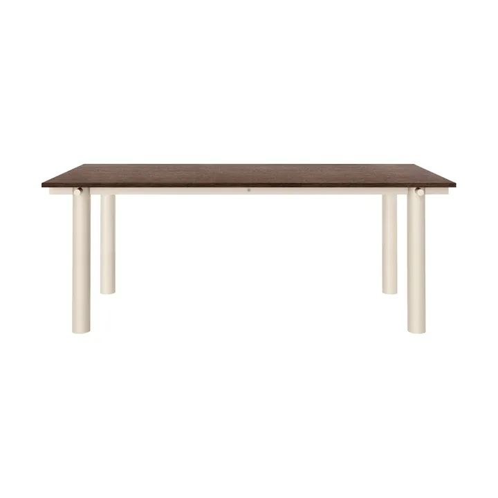 Mesa de comedor Atura - Light cashmere-roble teñido oscuro, 90x200 cm - Ferm Living