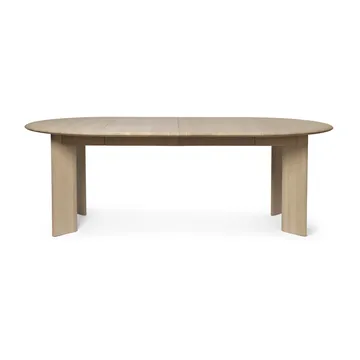 Mesa de comedor Bevel Extendable - Haya blanca aceitada, incluye 2 hojas de extensión - Ferm Living