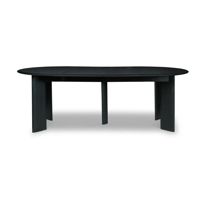 Mesa de comedor Bevel Extendable - Haya negra aceitada, incluye 2 hoja de extensión - Ferm Living