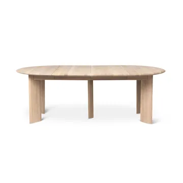 Mesa de comedor Bevel Extendable - Roble blanco aceitado, incluye 2 hoja de extensión - Ferm Living