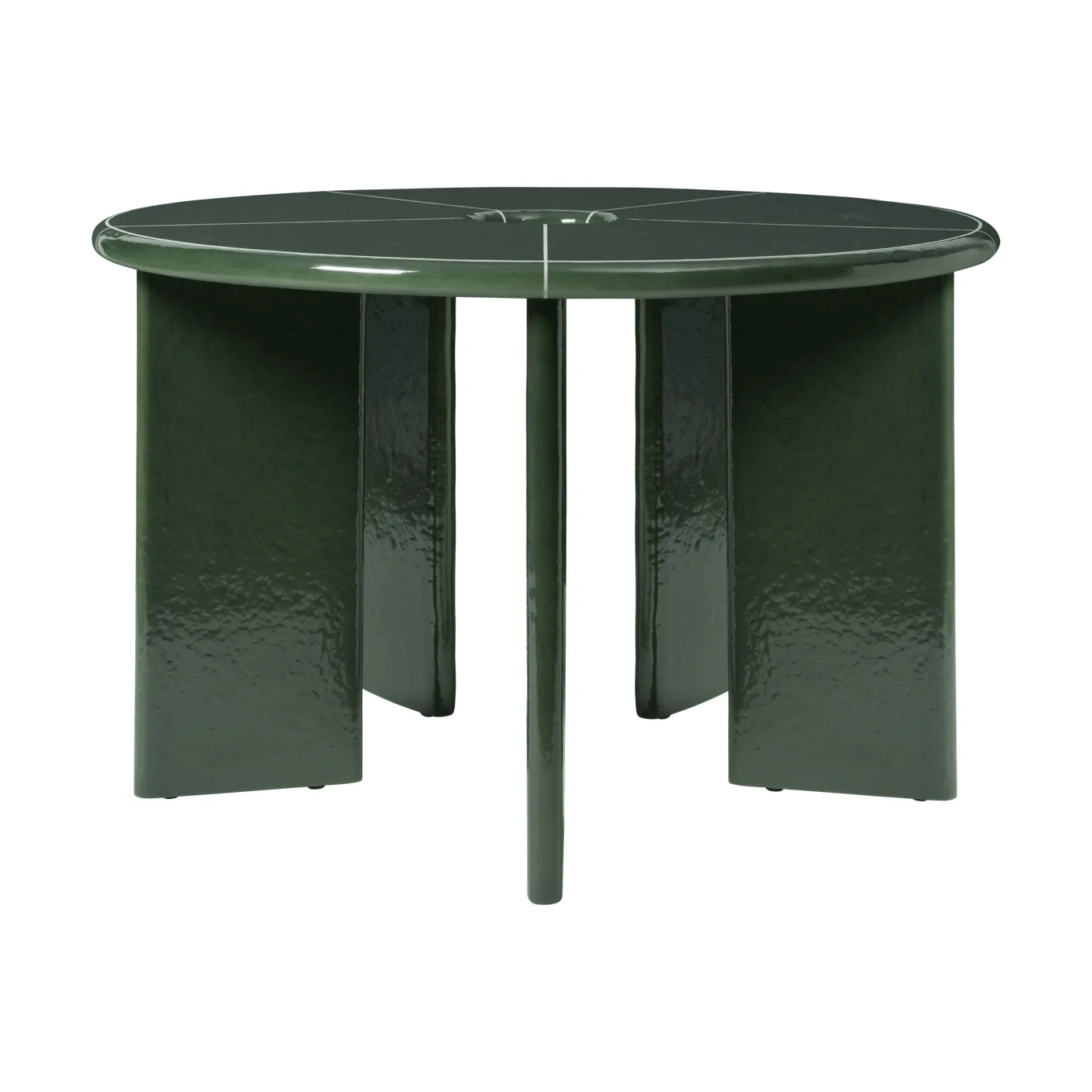 Mesa de comedor Deya, Dark green, Ø120x75 cm Ferm Living