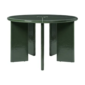 Mesa de comedor Deya - Dark green, Ø120x75 cm - Ferm Living