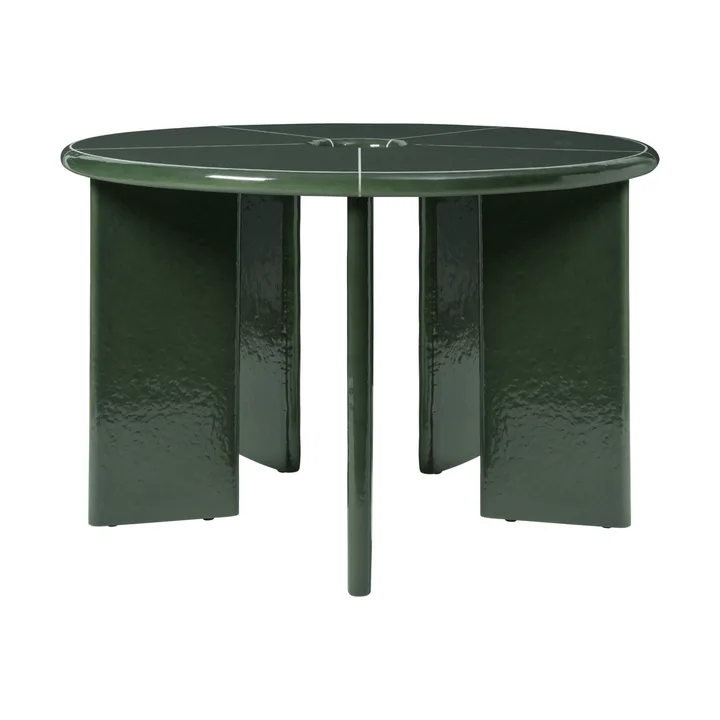 Mesa de comedor Deya - Dark green, Ø120x75 cm - Ferm Living