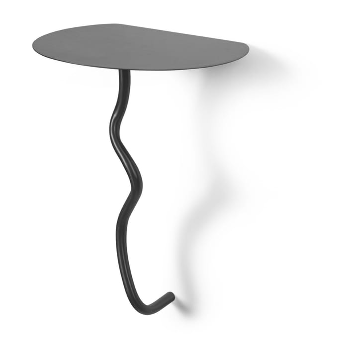 Mesa de pared Curvature, Black Brass Ferm Living