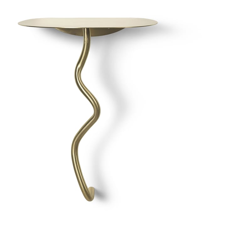 Mesa de pared Curvature - Brass - Ferm Living