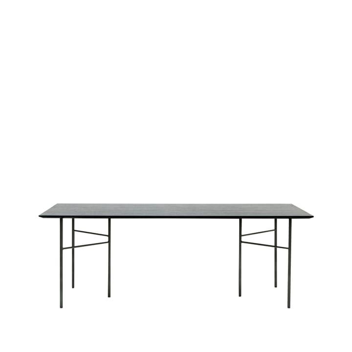 Mesa Mingle - Oak black, 210cm, patas metálicas negras - Ferm LIVING