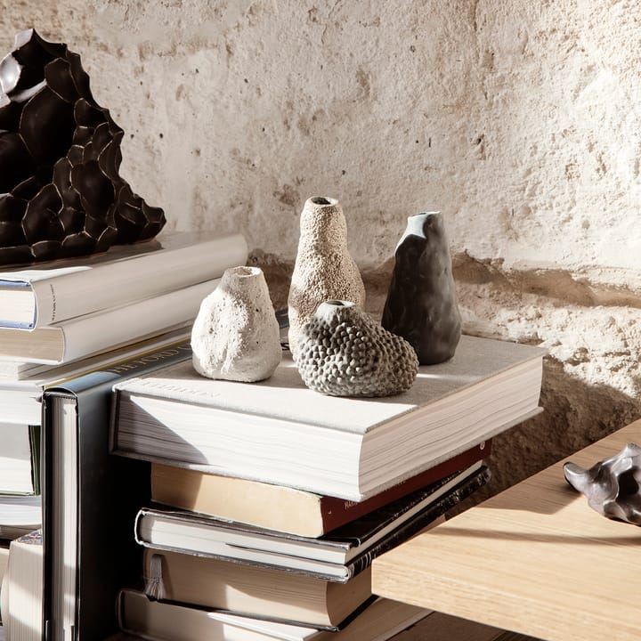 Mini florero Vulca, Off white stone Ferm Living
