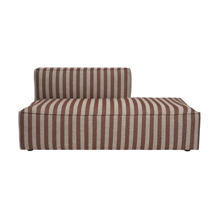 Módulo de sofá Catena - Reposabrazos izquierdo, L301 Louisiana, Sand-Chocolate - Ferm Living